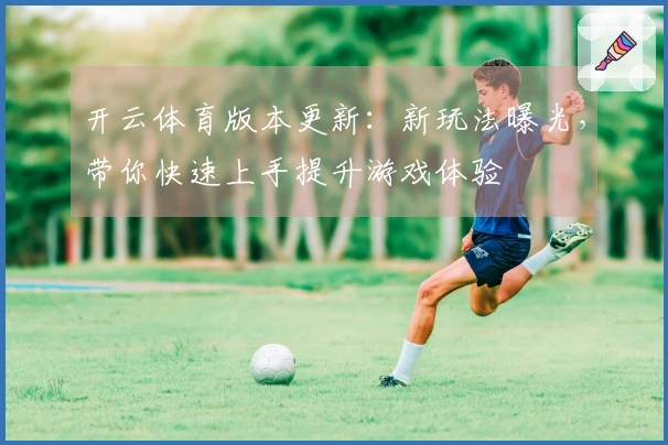 开云体育版本更新：新玩法曝光，带你快速上手提升游戏体验